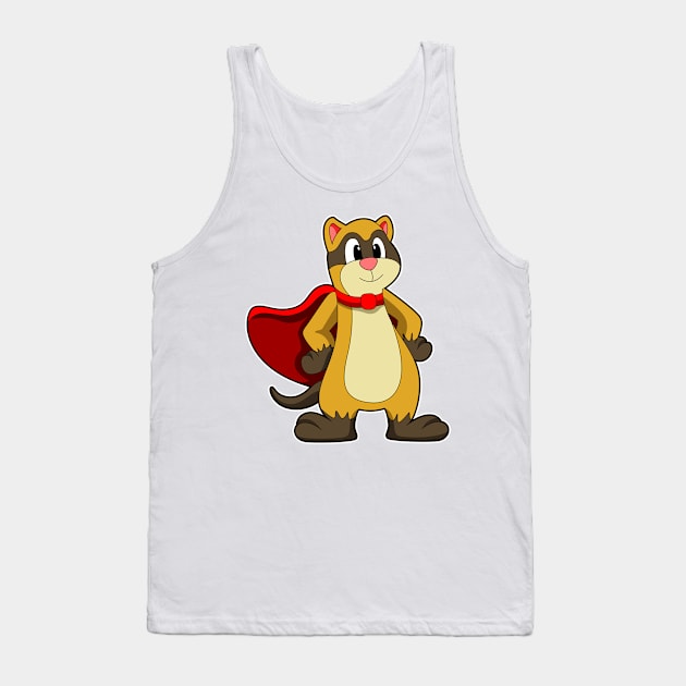 Meerkat with Cape Tank Top by Markus Schnabel